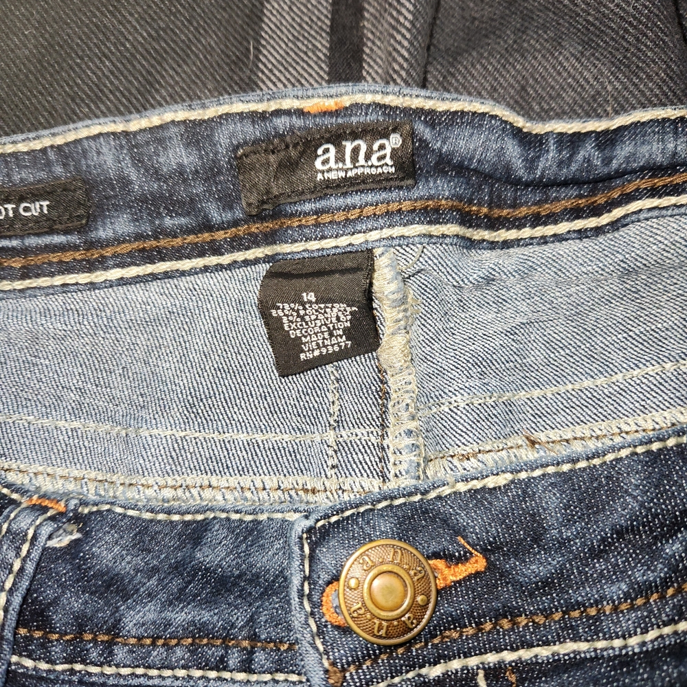 a.n.a Men's Dark Blue Bootcut Jeans